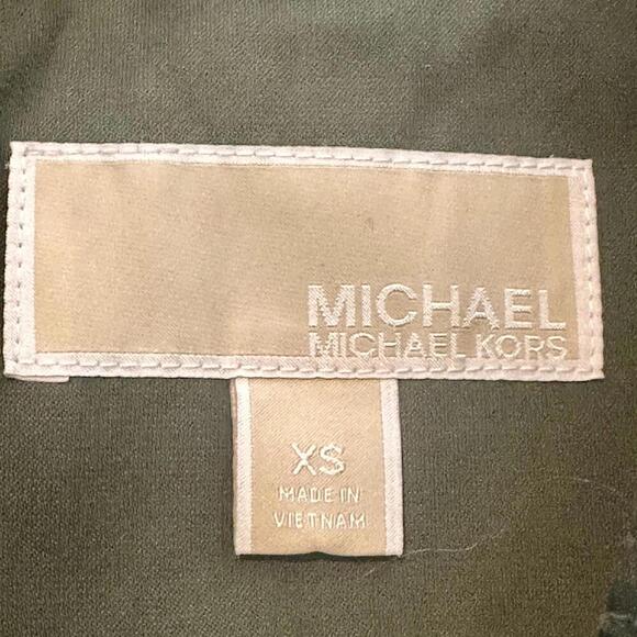 NWOT MICHAEL KORS Hotsell Belted Olive Green Trench Coat XS - Picture 5 of 6